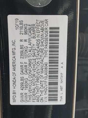 2020 HONDA ACCORD LX - 1HGCV1F10LA008040