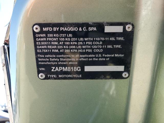 2018 VESPA SPRINT 150 ZAPM818G2J5701451