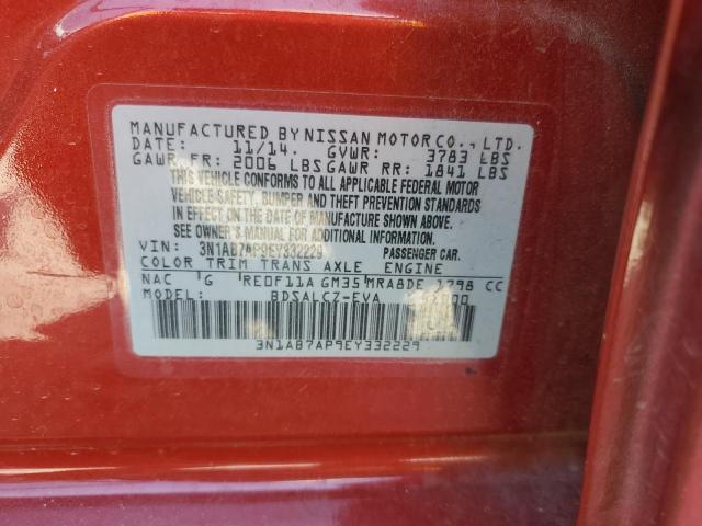 3N1AB7AP9EY332229 Nissan SENTRA S