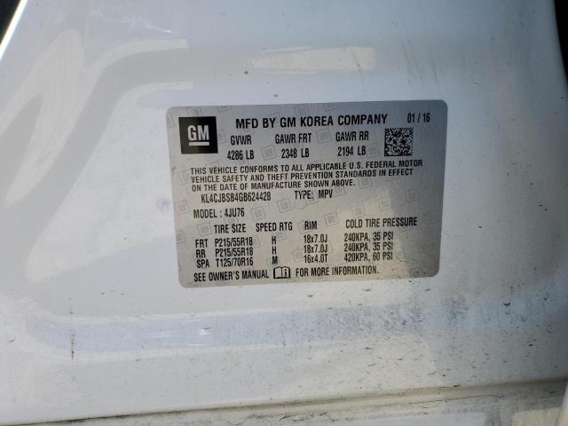 KL4CJBSB4GB624428 Buick Encore Convenience