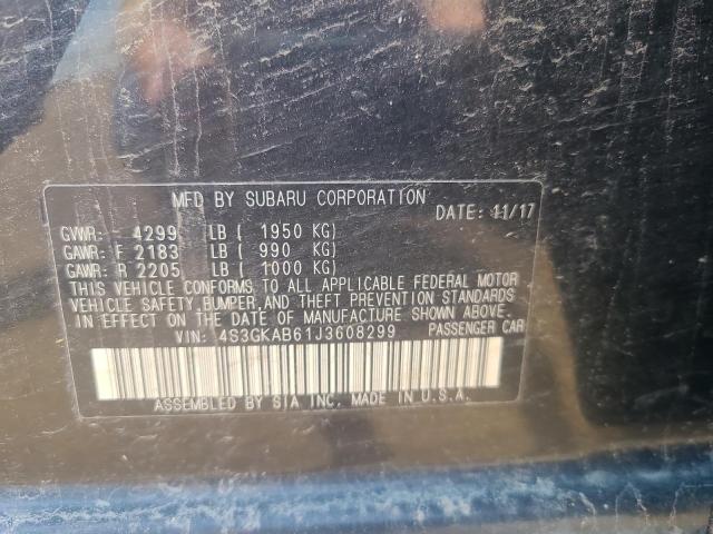 4S3GKAB61J3608299 Subaru Impreza Premium