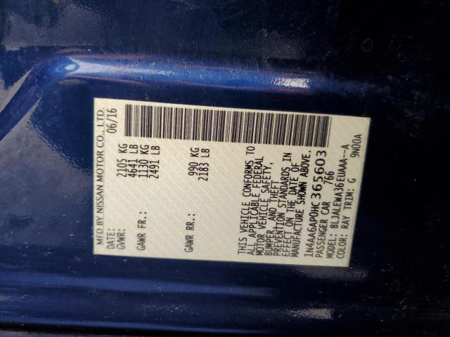 2017 NISSAN MAXIMA 1N4AA6AP0HC365603