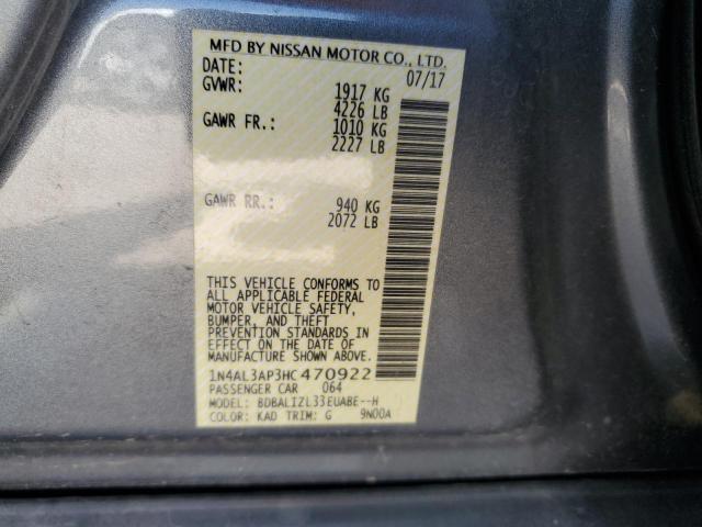 2017 NISSAN ALTIMA 2.5 - 1N4AL3AP3HC470922