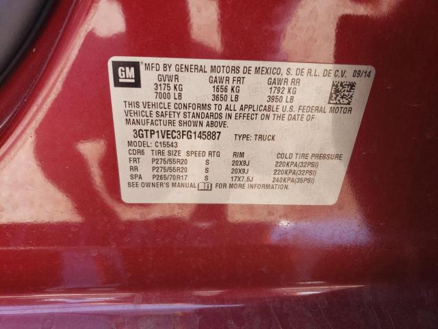 3GTP1VEC3FG145887 GMC Sierra C1500 Slt