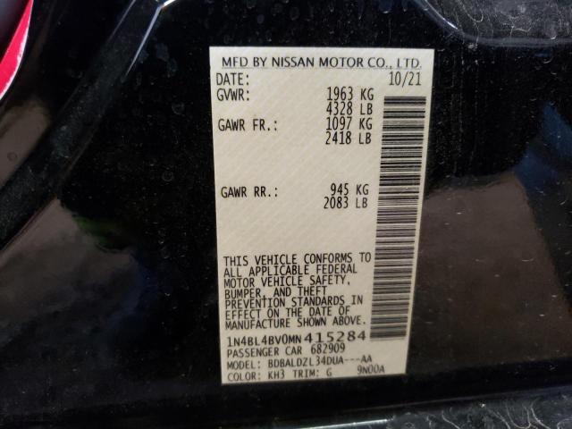 1N4BL4BV0MN415284 Nissan ALTIMA S