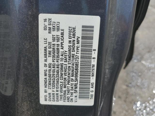 5FNRL5H99GB085737 2016 HONDA ODYSSEY - Image 12