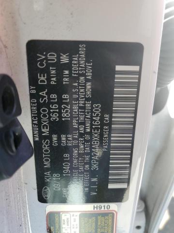 3KPA24ABXKE164503 KIA RIO S