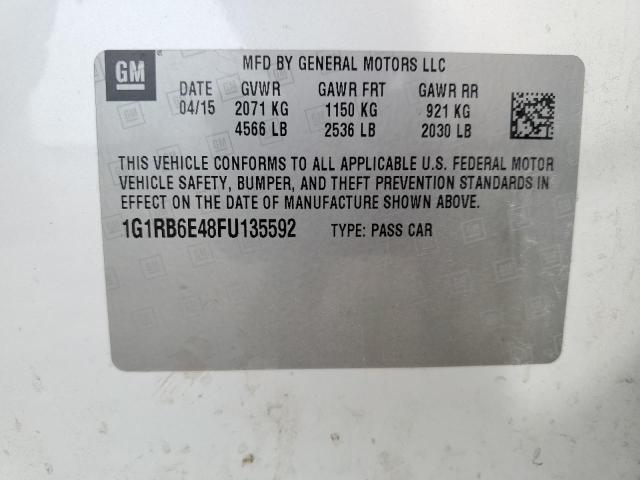 VIN 1G1RB6E48FU135592 2015 Chevrolet Volt no.12