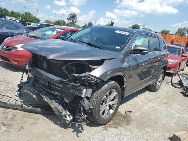 VIN 5TDJKRFH2ES034302 2014 Toyota Highlander, Xle no.1