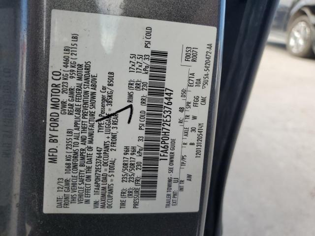 1FA6P0H72E5376447 Ford FUSION SE