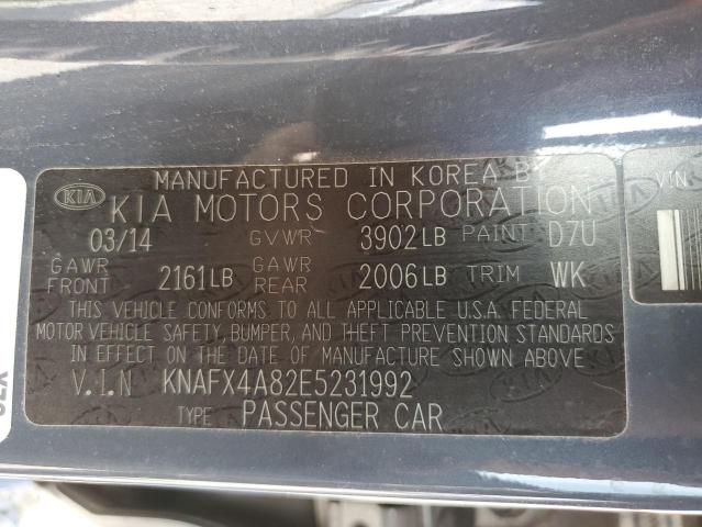 KNAFX4A82E5231992 KIA FORTE EX