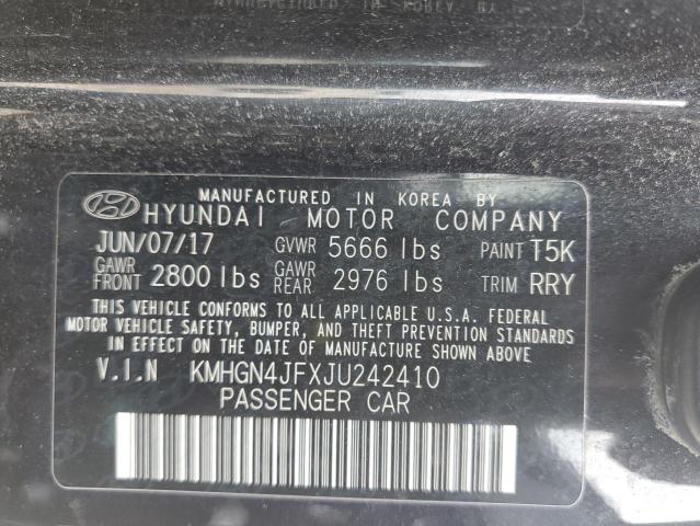 2018 GENESIS G80 ULTIMA - KMHGN4JFXJU242410