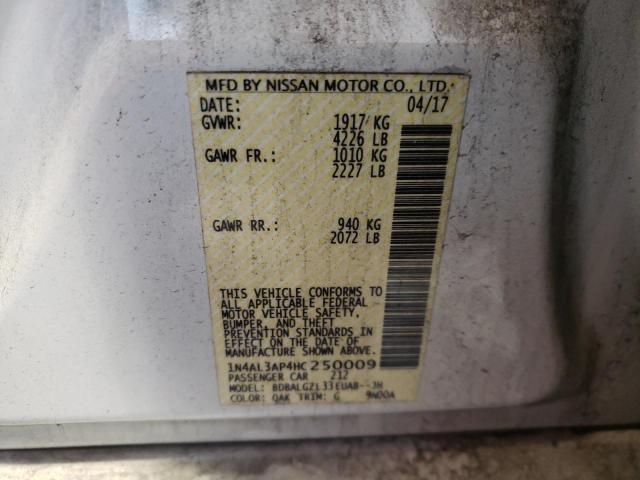 1N4AL3AP4HC250009 Nissan ALTIMA 2.5