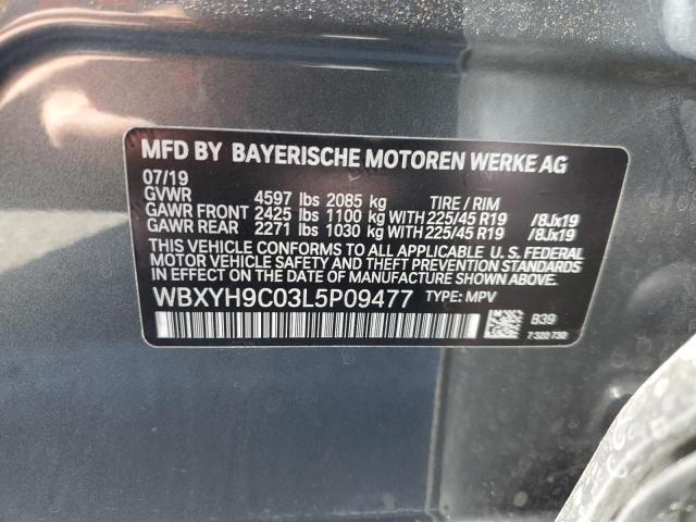 VIN WBXYH9C03L5P09477 2020 BMW X2, Sdrive28I no.13