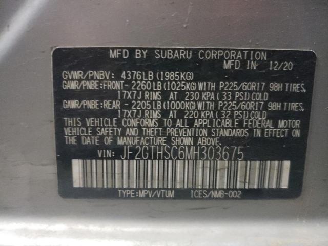 JF2GTHSC6MH303675 Subaru Crosstrek Sport