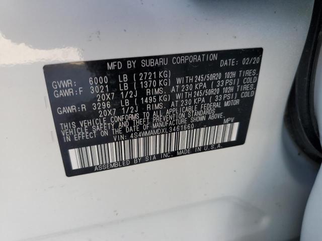 4S4WMAMDXL3461660 Subaru Ascent Limited