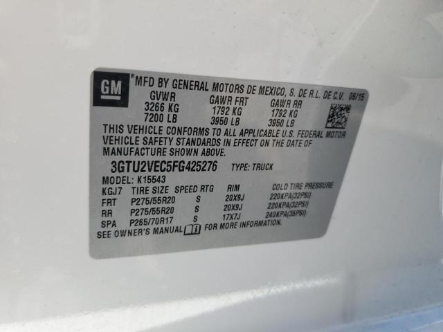 3GTU2VEC5FG425276 GMC Sierra K1500 Slt