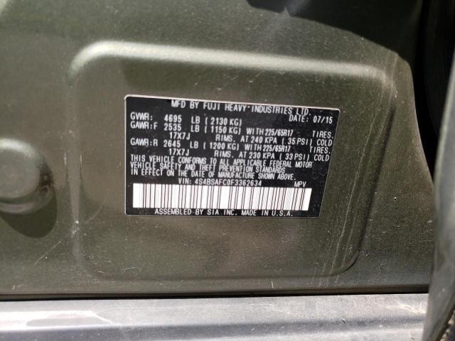 4S4BSAFC0F3362634 Subaru Outback 2.5i Premium