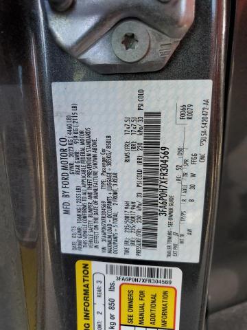 3FA6P0H7XFR304569 Ford FUSION SE