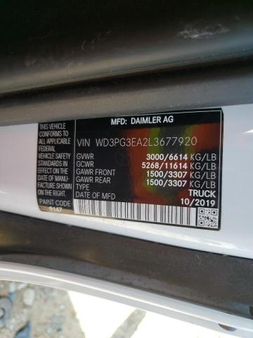 2020 MERCEDES-BENZ METRIS - WD3PG3EA2L3677920
