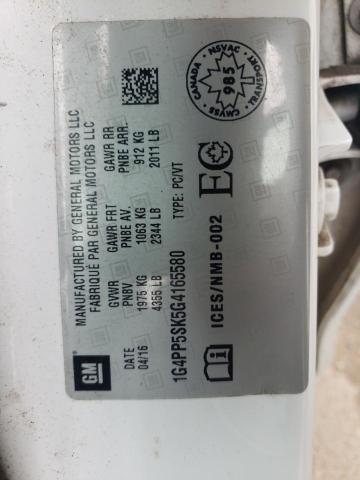 2016 BUICK VERANO - 1G4PP5SK5G4165580
