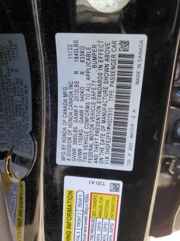 2HGFE2F51PH507510 Honda Civic Sport