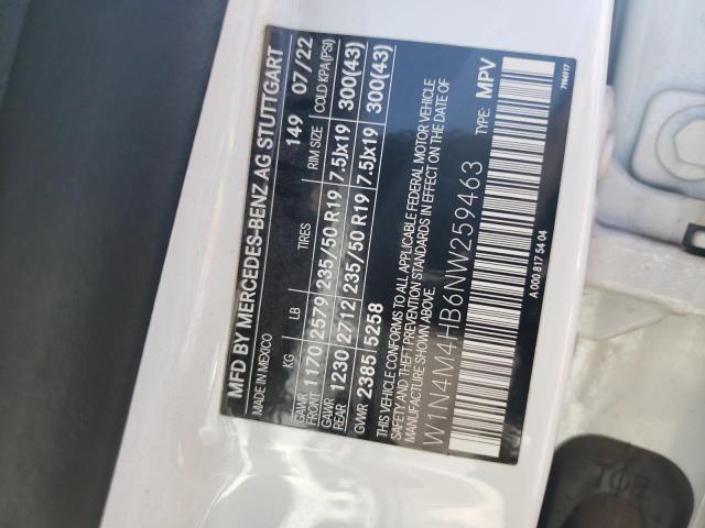 W1N4M4HB6NW259463 Mercedes-Benz Glb 250 4matic