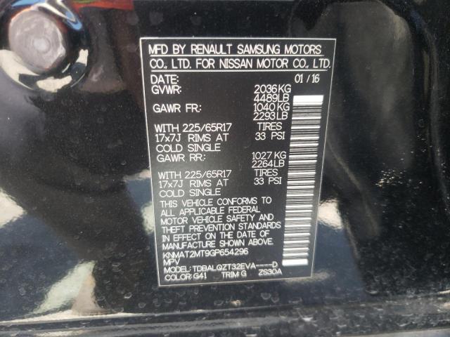 KNMAT2MT9GP654296 Nissan ROGUE S