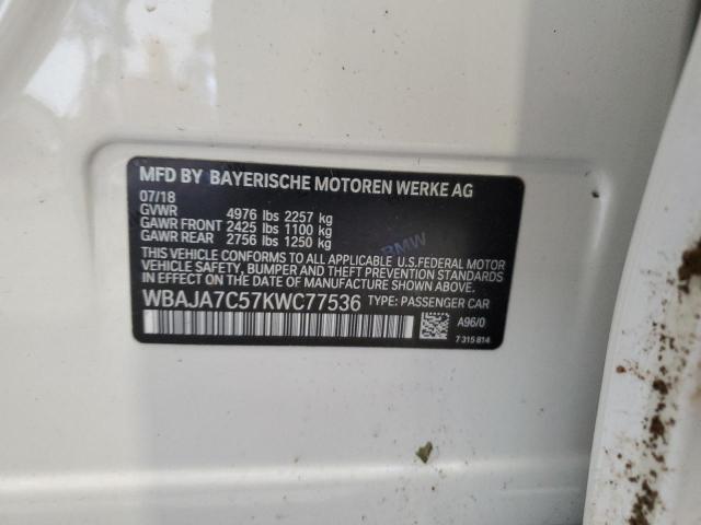 2019 BMW 530 XI - WBAJA7C57KWC77536