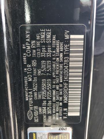 2019 HYUNDAI SANTA FE X - KM8SRDHF1KU304783