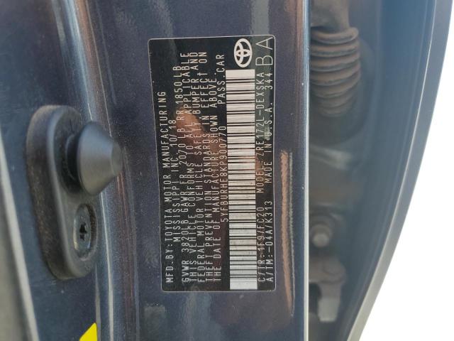 5YFBURHE8KP900770 Toyota COROLLA L