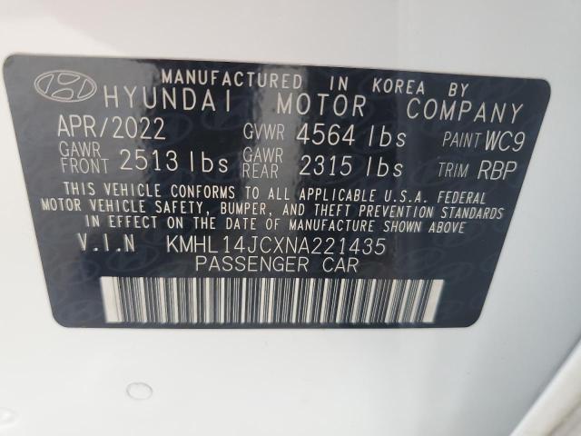 2022 HYUNDAI SONATA N L - KMHL14JCXNA221435