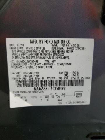 MAJ6S3KL1LC350498 | 2020 FORD ECOSPORT T