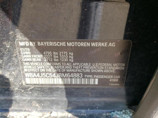 2018 BMW 440I GRAN - WBA4J5C54JBM64883