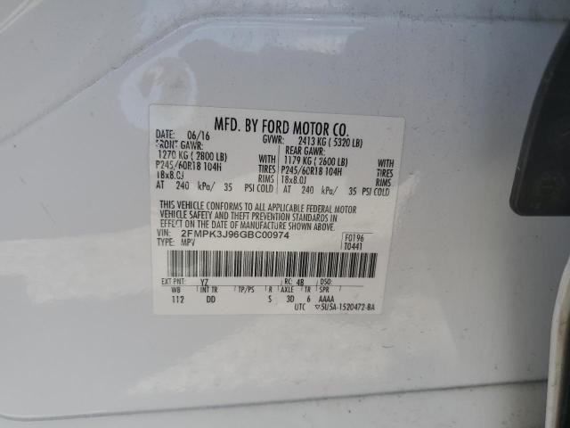 2FMPK3J96GBC00974 Ford EDGE SEL
