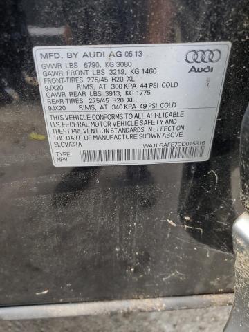 WA1LGAFE7DD015816 2013 AUDI Q7, photo no. 13