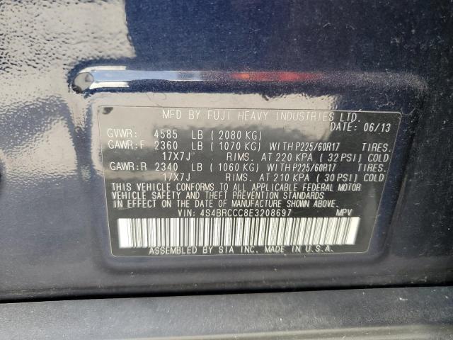 4S4BRCCC8E3208697 Subaru Outback 2.5i Premium