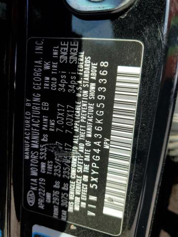 5XYPG4A36KG593368 KIA SORENTO L