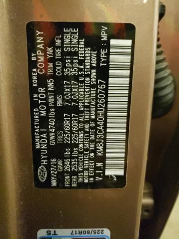 2017 HYUNDAI TUSCON KM8J3CA40HU260767