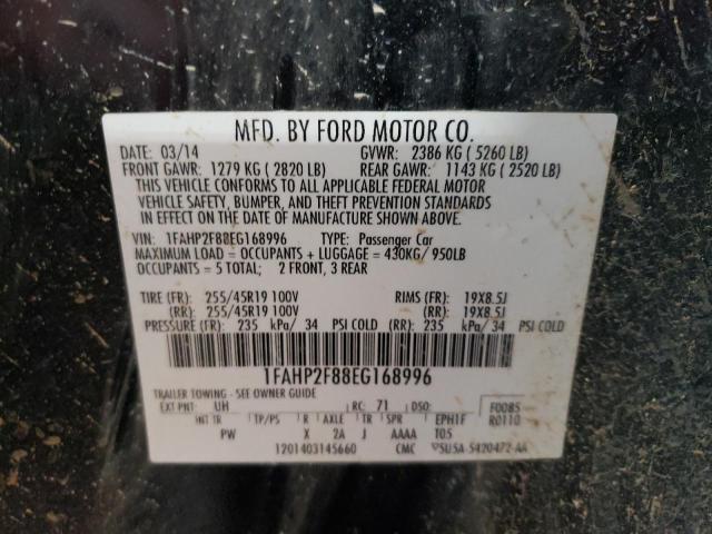 1FAHP2F88EG168996 | 2014 FORD TAURUS LIM