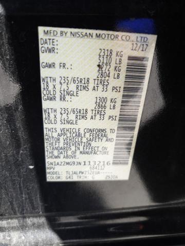 5N1AZ2MG9JN113216 Nissan MURANO S