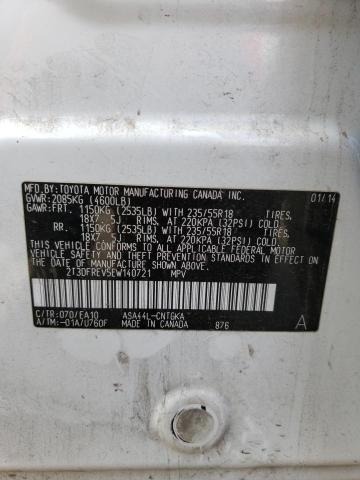 2T3DFREV5EW140721 Toyota Rav4 Limited