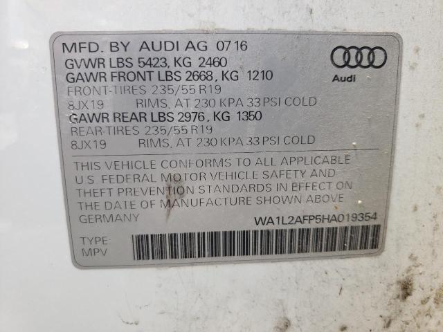 VIN WA1L2AFP5HA019354 2017 Audi Q5, Premium Plus no.13