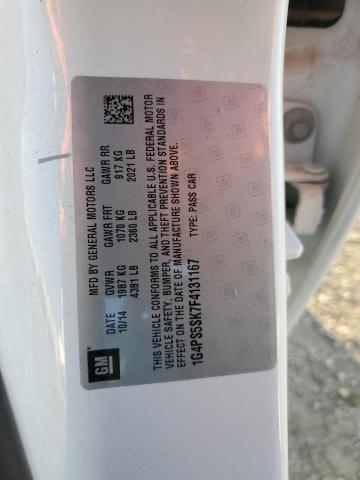 1G4PS5SK7F4131167 Buick Verano