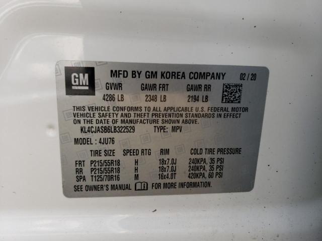KL4CJASB6LB322529 Buick Encore Preferred