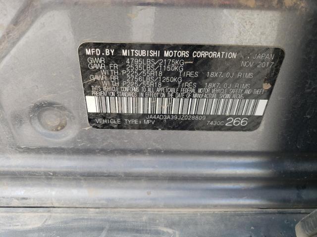 JA4AD3A39JZ028809 Mitsubishi Outlander Se