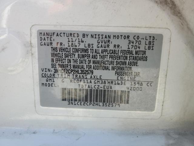 3N1CE2CP2HL352579 Nissan Versa Note S