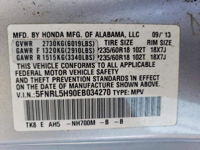 5FNRL5H90EB034270 2014 HONDA ODYSSEY - Image 13