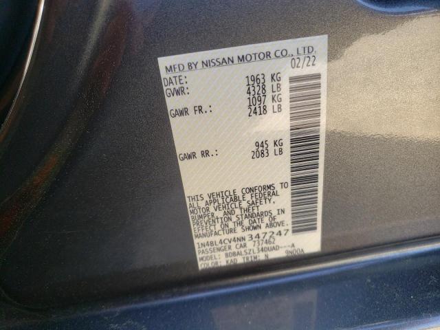 1N4BL4CV4NN347247 Nissan ALTIMA SR