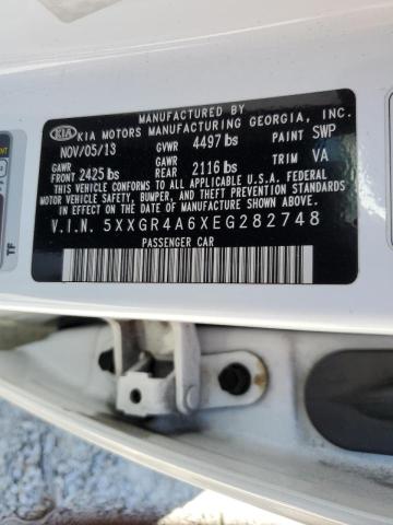 5XXGR4A6XEG282748 KIA OPTIMA SX